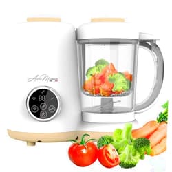 Avec Maman - Baby Chef, 4-in-1 Food Processor for Babies - Baby Food Blender | Steamer | Bottle Warmer | Jar Warmer | Sterilizer - Baby Food Maker | BPA-Free