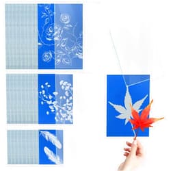 XIHIRCD 30 Sheets Sun Print Paper, A4 A5 A6 Cyanotype Paper Kit with 3pcs Acrylic Panel High Light Sensitive Solar Printing & Drawing Paper for Kids Adults DIY Art Craft Project Supplies