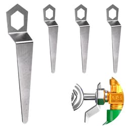 Robby's Cloud CO2 Tank Wrench for Tightening or Loosening Regulator from Tank - 1-1/8in end fits standard CO2 Tanks, Nitrogen Tanks or Oxygen tanks - Wrench Hangs on Regulator Stem (4 Pack)