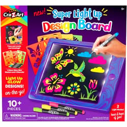 Cra-Z-Art Super Light Up Doodle Board for Kids, Light Up Drawing Board Gift for Boys & Girls Ages 5 and Up