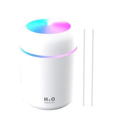 Dgffan Colorful Cool Mist Mini Humidifier 300ml, USB Personal Desktop Humidifiers for Car Office Home Travel, Auto Shut-Off, 2 Mist Modes, Ultra Quiet.(white)