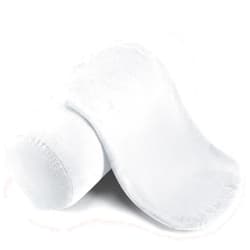 Newwiee 2 Pcs Neck Roll Pillow Cover 17x7 Inch Round Cervical Pillow Covers with Zipper Cylinder Neck Roll Pillowcase Soft Bolster Pillowcases for House Home Decor Cylindrical Cushion(White)