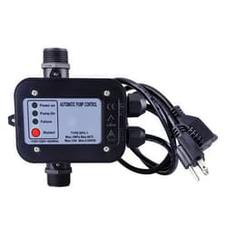 Ensoft Smart Water Pump Pressure Controller - Automatic Electronic Switch, Adjustable Pressure Range 1.5-2.5bar, Easy Plug-and-Play, 110-120V, Ideal for Various Pump Types