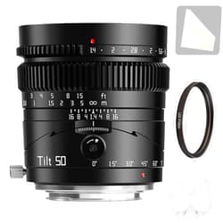 TTArtisan 50mm F1.4 Tilt Manual Lens Large Aperture Full Frame Portrait Lenses Compatible with Nikon Z Cameras Z5 Z6 Z6II Z7 Z7II Z8 Z9 Z50 ZFC Z30