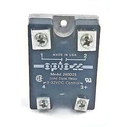 Opto 22 240D25 Ssr Relay 240V 25 Amp 3-32 Volt C