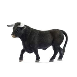 Schleich Farm World, Animal Toys for Boys and Girls 3 and Above, Black Bull Cow Toy Figurine, Ages 3+