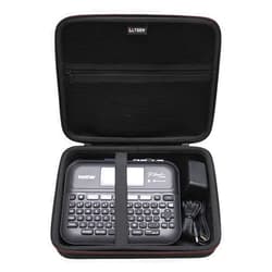 L LTGEM LTGEM Hard Case for Brother P-Touch PT- D610BT / PT-D410 / PTD600 / PT-D460BT/ PTD400AD Label Maker - Travel Protective Carrying Storage Bag(Black+Black)