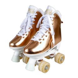 Circle Society Classic Adjustable Roller Skates for Girls, Children, Sizes 3-7 and 12-3 US Smooth-Rolling Wheels, Comfortable and Secure Fit for Young Skaters Ideal for Indoor & Outdoor Skating Fun