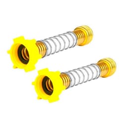 AQUA CREST Flexible Hose Protector-Eliminates Hose Crimping and Straining at Faucets and Water Connections for RV, Garden & Car Wash Hose Extension Adapter, Pack of 2