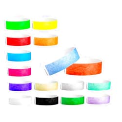 Wristco 160 WristCo Tyvek Wristbands, 16-Color Variety Pack – Tamper-Proof Design Prevents Reuse – Premium-Grade Bracelets for Hospital & Medical ID, Party, VIP Identification
