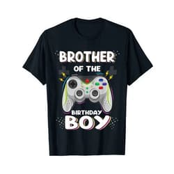 TrendyPull Matching Birthday Gamer Shirts Brother of the Birthday Boy Matching Video Gamer Game Party T-Shirt