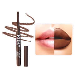 Ruby Kisses Plumping Effect Lip Liner, Semi Matte, Smudge Proof, High Pigment, Medium to Full Coverage Makeup, Precise Tip, Bold Color Lip Plumper