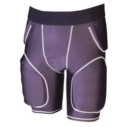 Cramer Tornado 5 Pad Football Girdle with Hip, Tailbone and Thigh Pads, Integrated Closed-Cell EVA Foam Pads, and Moisture-Wicking Fabric, High Support and Comfort, Graphite, Small