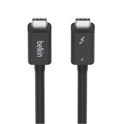 Belkin Thunderbolt 4 Cable (1M, 3.3ft Power Cable), USB-C to USB-C Cable w/ 100W Power Delivery, USB 4 Compliant, Compatible with Thunderbolt 3, MacBook Pro, eCPU & More - Intel Thunderbolt Certified