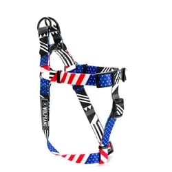 Wolfgang Man & Beast Wolfgang Heavy Duty Adjustable Dog Harness, Pull-Tested to Over 800 lbs for Walking & Training, PledgeAlligiance Print, Medium