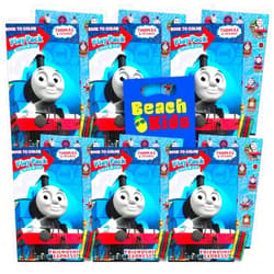 Thomas Party Supplies Thomas and Friends Ultimate Party Favors Packs -- 6 Sets with Stickers, Coloring Books, Crayon, Loot Bags, and Door Hanger (Thomas and Friends Party Supplies)