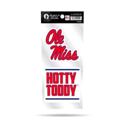 Rico Industries NCAA Unisex-Adult Double Up Die Cut 2-Piece Sticker Sheet