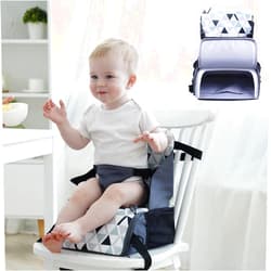 PandaEar Travel Booster Seat| Portable High Chair for Dining Table| Compact Lightweight Travel Seat with Adjustable Straps|Toddlers Baby Kids Boys Girls