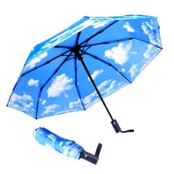 NPCQUN Travel Essentials Umbrella Windproof Compact Collapsible Light, Automatic, Strong and Portable, Wind Resistant, Folding Small Umbrella for Rain