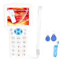 Acogedor NFC RFID Card Reader Copier Writer Duplicator, 10 Frequency, for IC ID Cards and All 125kHz Cards, 10Pcs T5577 Cards, T5577 Key Fobs and UID Key Fobs