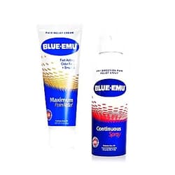 Blue Emu Maximum Pain Relief Cream and Continuous Pain Relief Spray Bundle