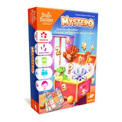 FoxMind Games Mystero – Multi-Level BrainTeaser Puzzles for Kids Ages 4+, STEM Game Develops Math, Logic & Reasoning Skills, 64 Progressive Challenges (Brain Builder Series)