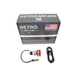 RetroArcade.us SpinTrack Arcade USB Spinner kit, Perfect for MAME and Jamma Systems (Silver)