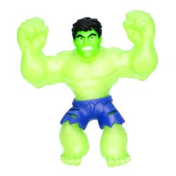 Heroes of Goo Jit Zu Glow Surge, Mega Glow Hulk, Super Stretchy Goo Filled Marvel Superhero Hulk with The Power to Glow-in-The-Dark, Stretch Him 3 Times his Size, Collect Them All