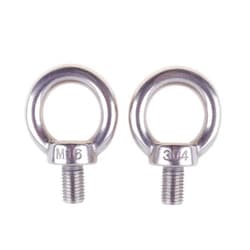 Eowpower 2 Pieces M16 Male Thread Machinery Shoulder Lifting Ring Eye Bolts