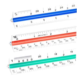 Nicunom 3 Pack Architectural Scale Ruler, 12