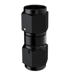 APIELE 4AN Female to 4AN Female Black Aluminum Straight Swivel Coupler Union Adapter（LTY-4an-4an-0）