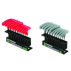 Pittsburgh 20 Piece T-Handled Allen Wrench Bit Hex Key Set SAE & METRIC With Stand