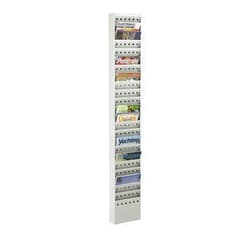 Safco Products 4322GR Steel Magazine Rack, 23 Pocket, Gray