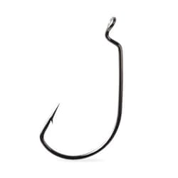 Circle B Tackle Mustad 38104NP-Black Nickle Worm Hook Sizes 4/0-5/0 Pacakge in 50 and 100 Count Great for Texas or Carolina rig Style or Making Your own Football Jigs