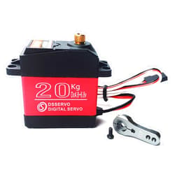 ANNIMOS 20KG Digital Servo High Torque Full Metal Gear Waterproof for RC Model DIY, DS3218MG,Control Angle 270° Red