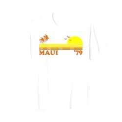 Retro Beach Vacation Summer Quotes Shirts & Gifts Vintage Maui Hawaii Retro Beach Surfing 70s Surf Summer Gift T-Shirt
