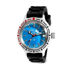 Vostok | Amphibia 420059 Scuba Dude Automatic Self-Winding Diver Wrist Watch | Black Resin Band
