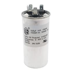 METER STAR 70+5 MFD 70/5 uf 370V/440V AC Dual Run Round Capacitor CBB65B for Condenser Straight Cool/Air Conditioner Capacitor/AC Motor Run/Fan Start and Condenser Straight