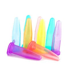 RPI Micro-Centrifuge Tubes, 1.5ml Capacity, Graduated 100µl Markings, Non-Stick, Assorted Colors, 500 per Case