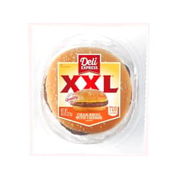 Deli Express XX Large Charbroiled with Cheese Sandwich - 6 per case.