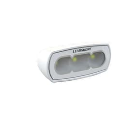 Lumishore Eclipse 4 Inch Floodlight, White Spreader Light (Adjustable Bracket Mount), 60-0467