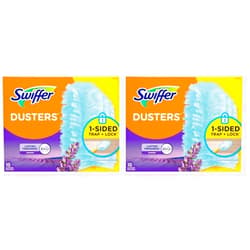 Swiffer Dusters, Ceiling Fan Duster, Multi Surface Refills with Febreze Lavender, 18 Count (Pack of 2)