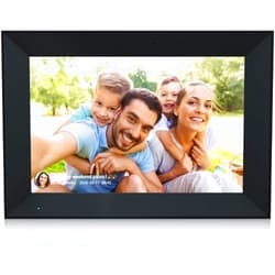 Anna Bella Digital Photo Frame 10.1 Inch WiFi Digital Picture Frame IPS HD Touch Screen Smart Cloud Photo Frame with 32GB Storage, Auto-Rotate, Easy Setup to Share Photos or Videos Remotely via AiMOR APP (Black)