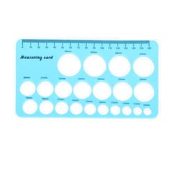 ZJchao Soft Silicone Nipple Ruler for Breast Pump Flange Measurement, Flexible Breast Flange Measuring Tool, Skin Friendly and Comfortable, 1.5m Soft Tape Included (Blue)