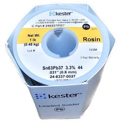 KESTER SOLDER 24-6337-0027 Solder Wire, 63/37 SN/PB, 183°C, 1LB (1) (1)
