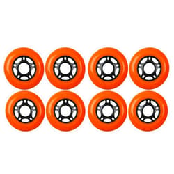 TGM Skateboards KSS Outdoor Asphalt Formula 89A Inline Skate X8 Wheels, Orange, 76mm