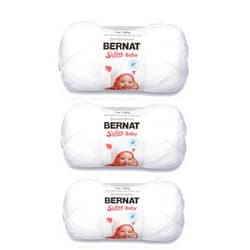 Bernat Softee Baby White Yarn - 3 Pack of 141g/5oz - Acrylic - 3 DK (Light) - 362 Yards - Knitting/Crochet