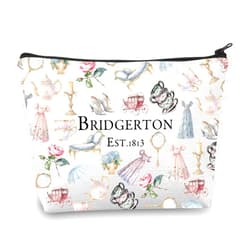 BDPWSS TV Show Inspired Gift Regency TV Show Inspired Makeup Bag Book Enthusiast Gift Lady Whist Zipper Pouch (Bridger est1813)