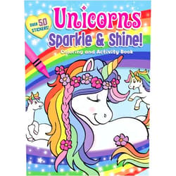 By Editors of Silver Dolphin Books (Author) Unicorns Sparkle & Shine! Coloring and Activity Book (Coloring Fun)