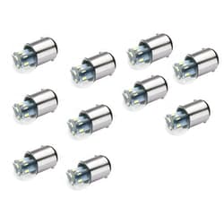 Aero-Lites - HIGH PERFORMANCE LED DESIGNS Aero-Lites.com #90 Miniature Bulb LED Replacement | 12/14 Volt AC/DC | Base Style: BA15D | Replaces Filament Bulbs: #90, #68, #96, #1178 ((04) Pure White; 10-Pack)